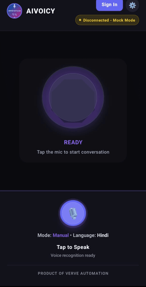 Ask Me Mock Chat UI